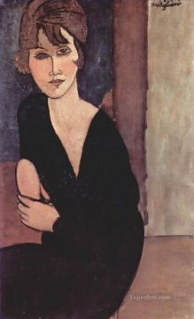 アメデオ・モディリアーニ Painting - レイヌアール夫人の肖像画 1916年 アメデオ・モディリアーニ